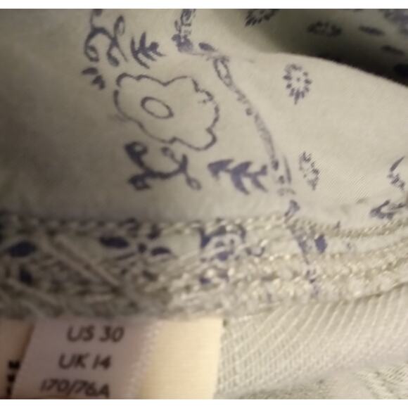 Free People We The Free Sadie Jeans Paper Bag Belted Waist Tapered Leg Sage 30 - Picture 11 of 13